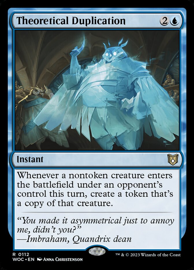 Theoretical Duplication — Wilds of Eldraine Commander 112/173
