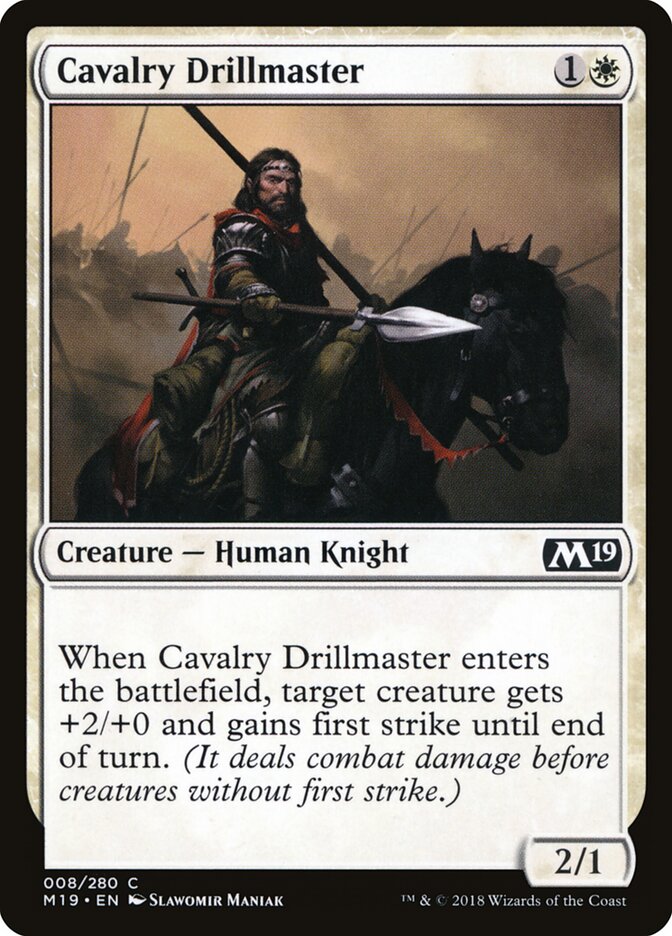 Cavalry Drillmaster — Core Set 2019 8/314