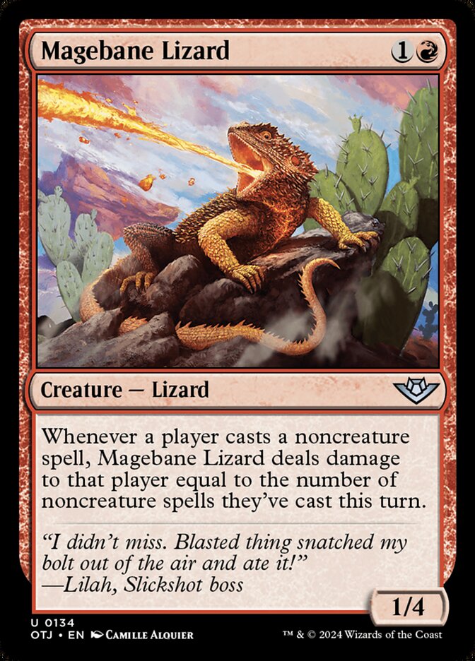 Magebane Lizard — Outlaws of Thunder Junction 134/374