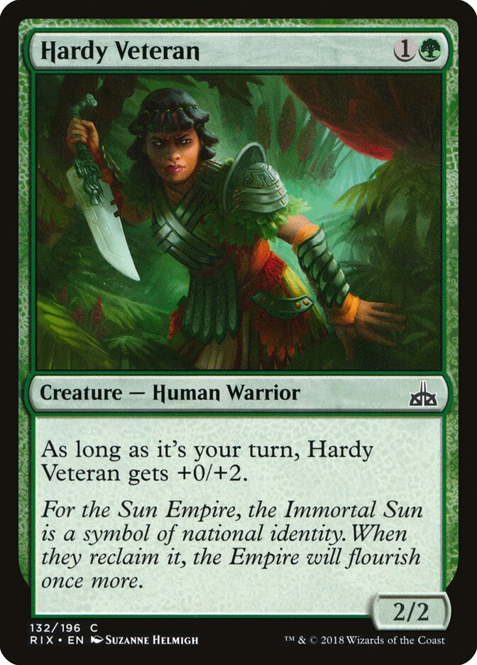 Hardy Veteran — Rivals of Ixalan 132/205
