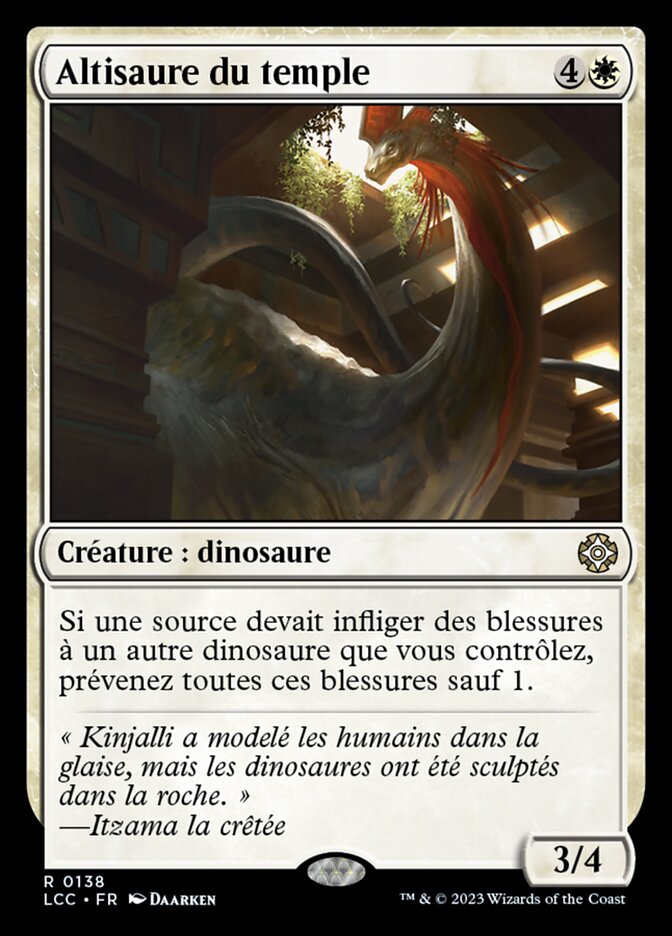 Altisaure du temple — The Lost Caverns of Ixalan Commander 138/370