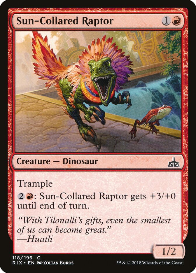 Sun-Collared Raptor — Rivals of Ixalan 118/205