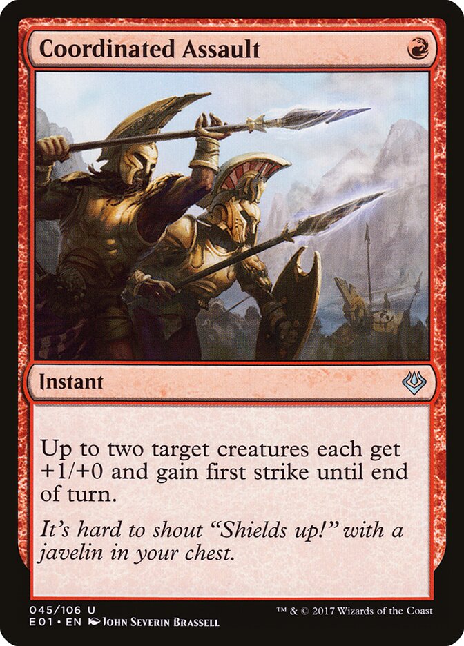 Coordinated Assault — Archenemy: Nicol Bolas 45/106