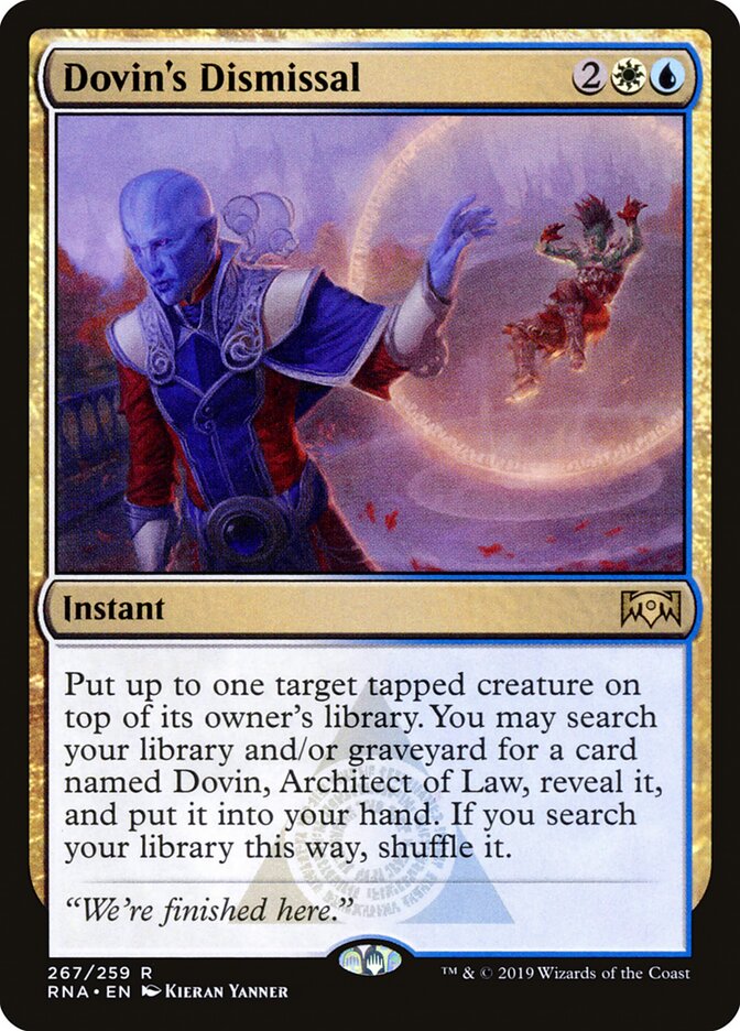 Dovin's Dismissal — Ravnica Allegiance 267/273