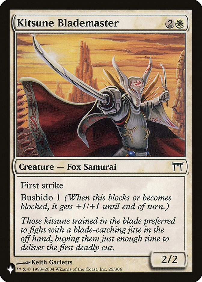 Kitsune Blademaster — The List CHK-25/5581