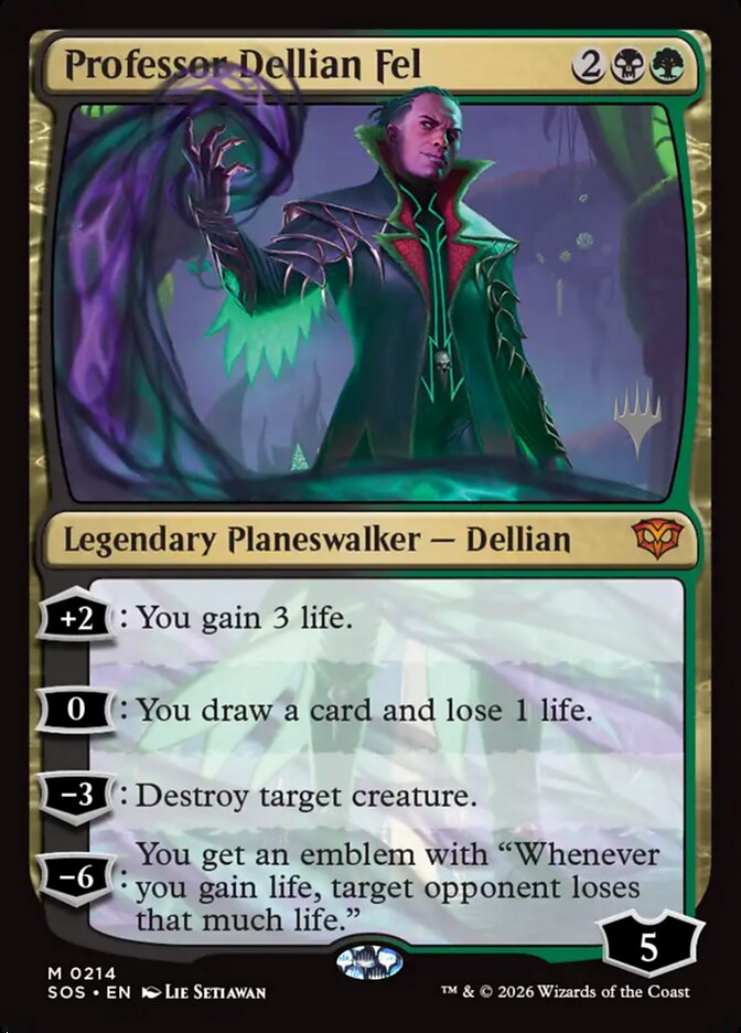 Professor Dellian Fel — Secrets of Strixhaven Promos 214p/80