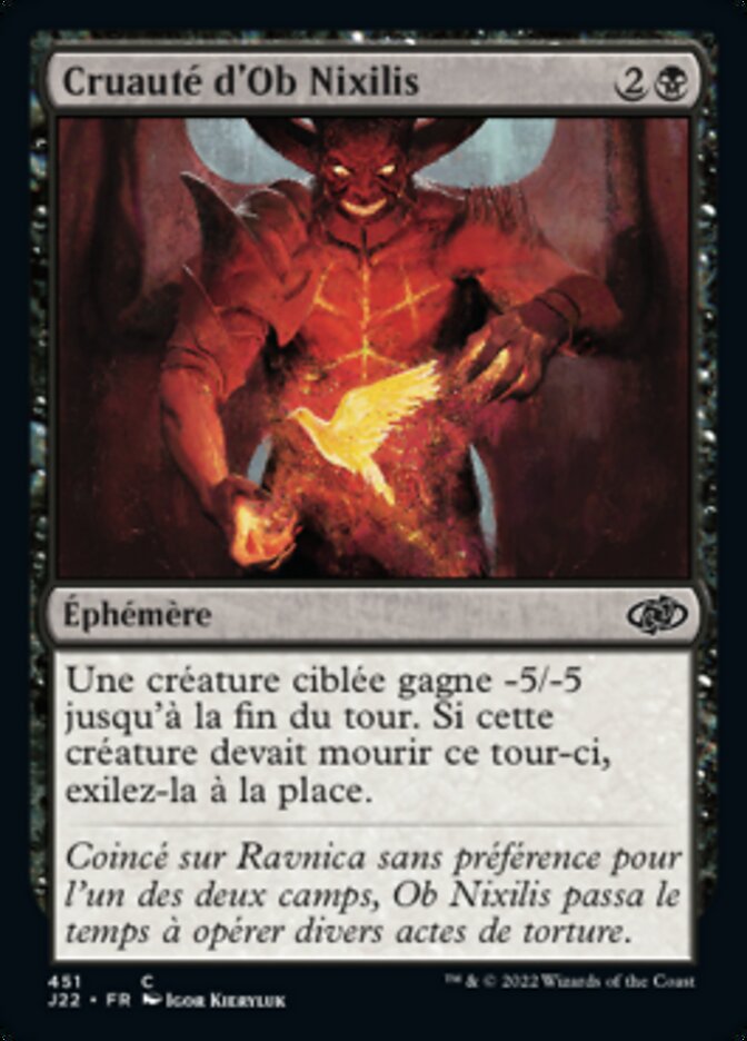 Cruauté d'Ob Nixilis — Jumpstart 2022 451/835