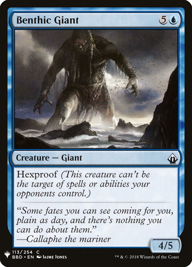Benthic Giant — The List BBD-113/5581