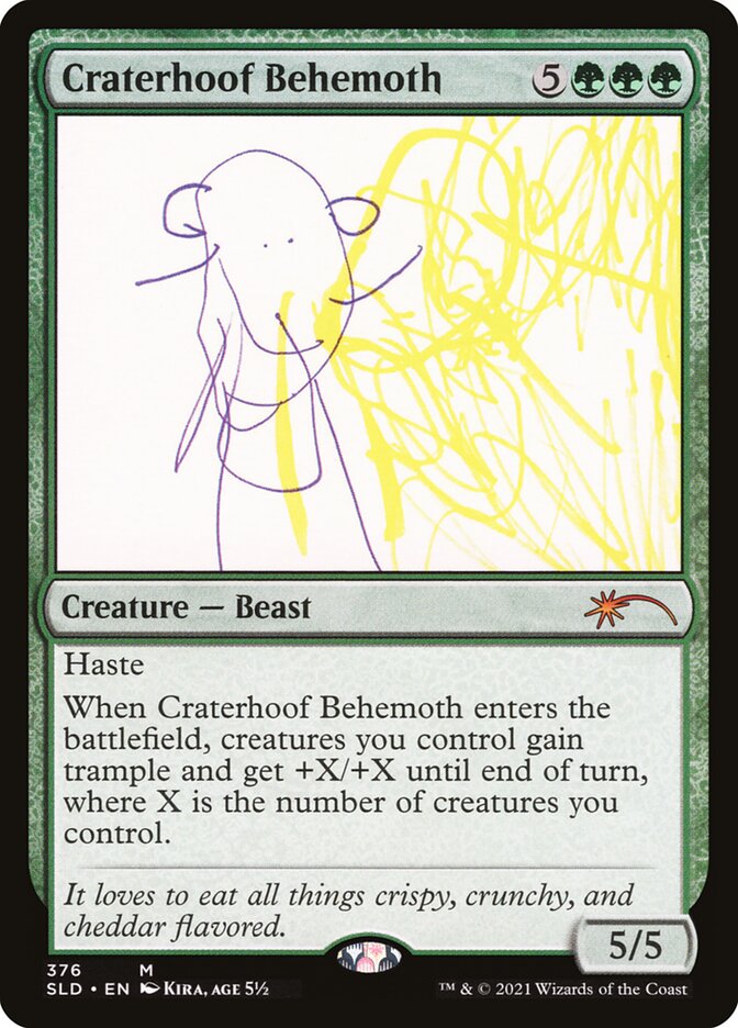 Craterhoof Behemoth — Secret Lair Drop 376/2754