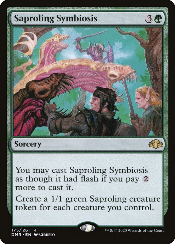 Saproling Symbiosis — Dominaria Remastered 175/457