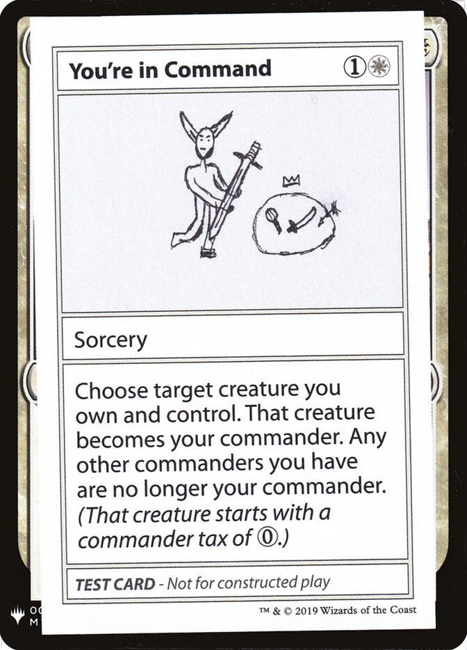 You're in Command — Mystery Booster Playtest Cards 2019 15/121