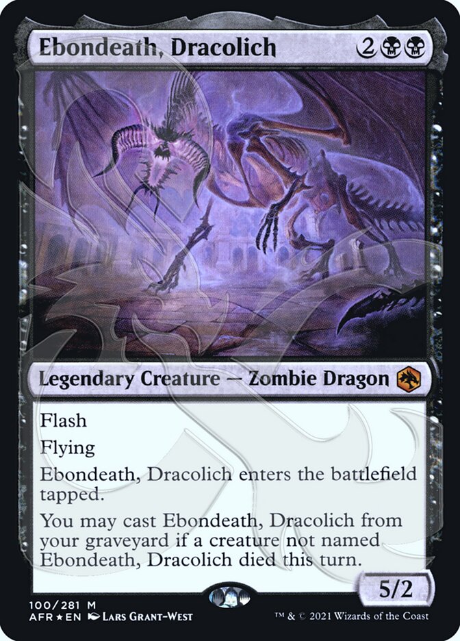 Ebondeath, Dracolich — Adventures in the Forgotten Realms Promos 100a/241