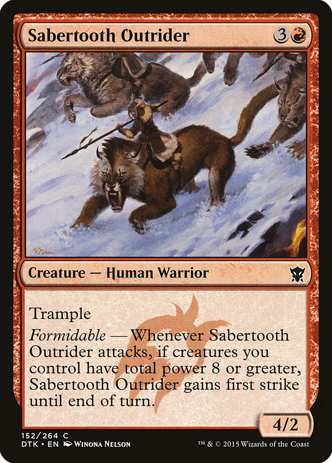 Sabertooth Outrider — Dragons of Tarkir 152/264