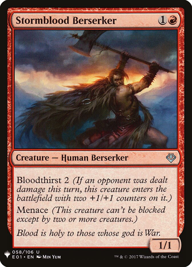 Stormblood Berserker — The List E01-58/5581