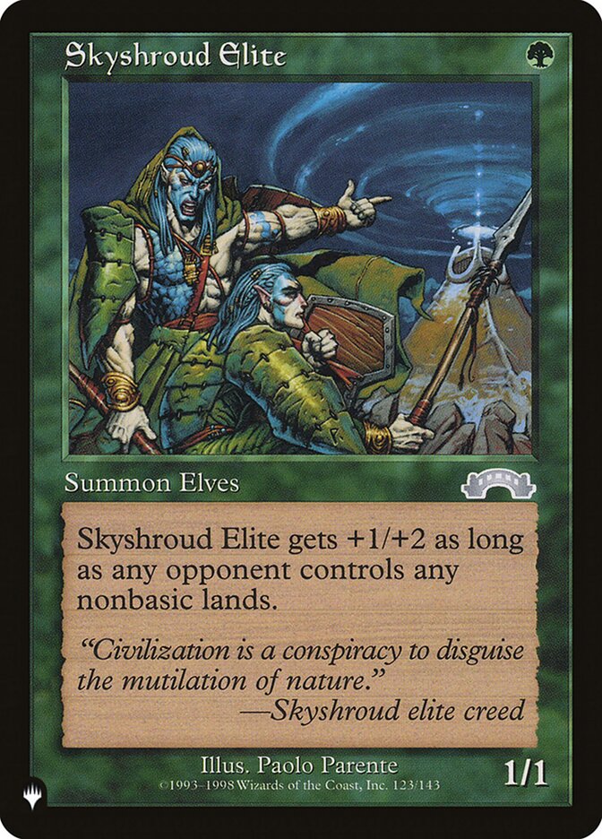 Skyshroud Elite — The List EXO-123/5581