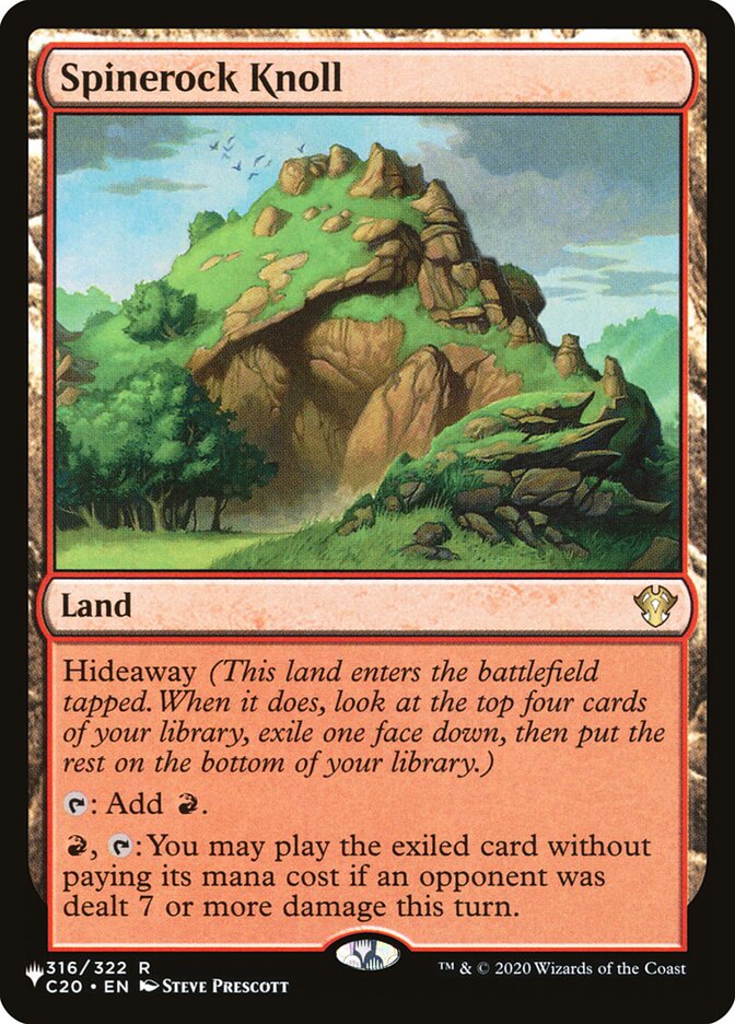 Spinerock Knoll — The List C20-316/5581