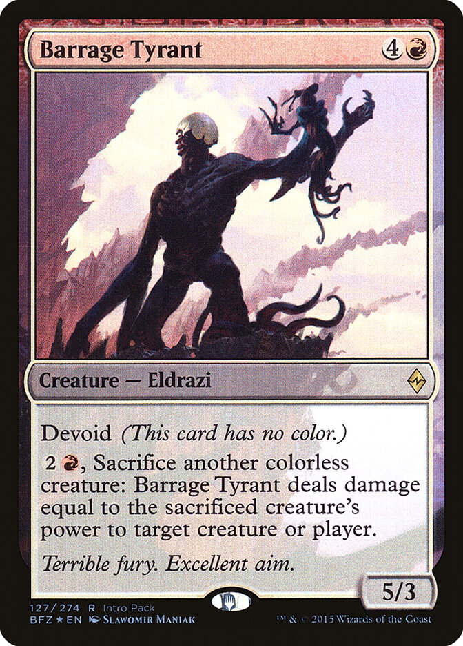Barrage Tyrant — Battle for Zendikar Promos 127/90