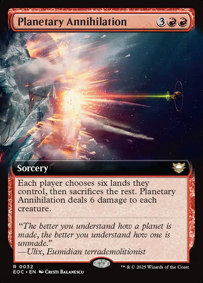 Planetary Annihilation — Edge of Eternities Commander 32/191