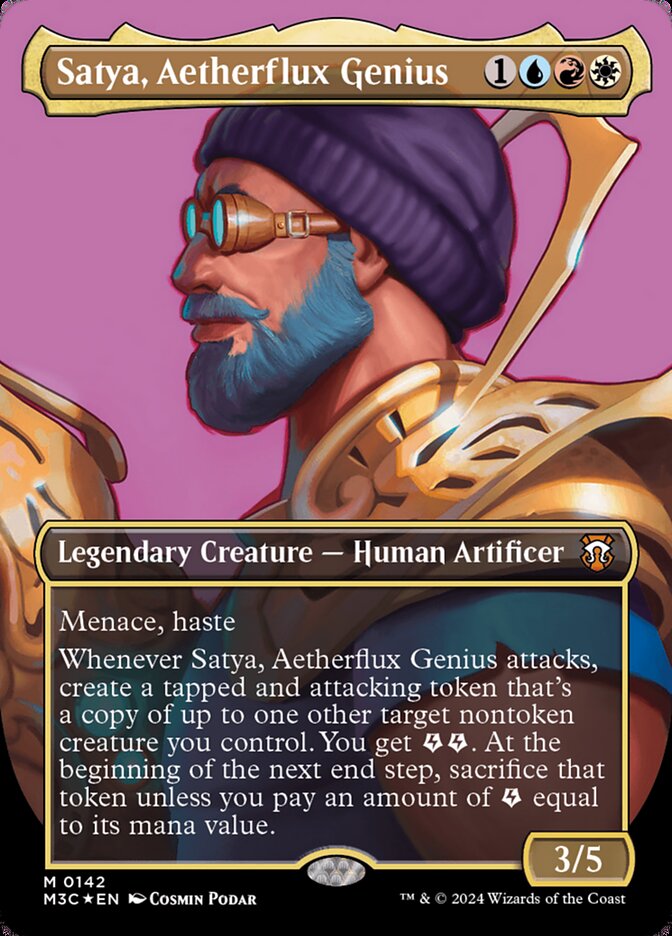 Satya, Aetherflux Genius — Modern Horizons 3 Commander 142/398