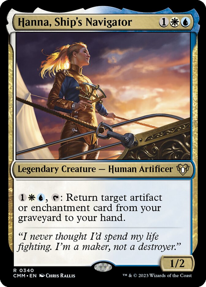 Hanna, Ship's Navigator — Commander Masters 340/1067