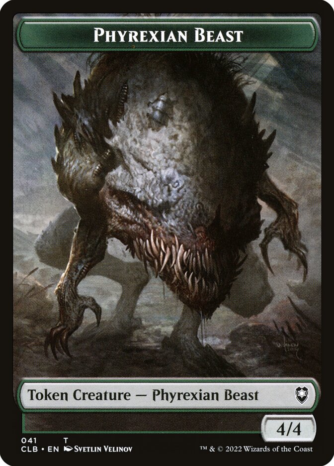 Phyrexian Beast — Battle for Baldur's Gate Tokens 41/51