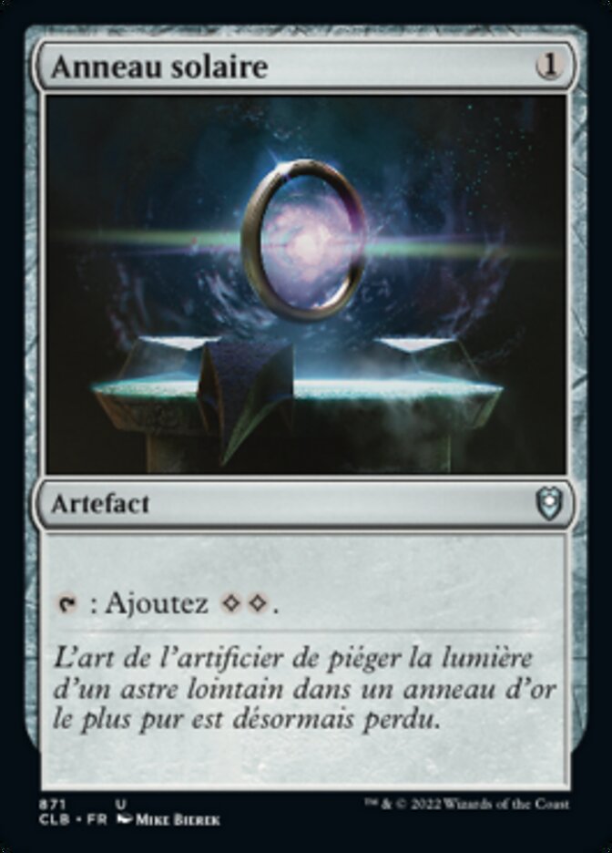 Anneau solaire — Commander Legends: Battle for Baldur's Gate 871/936