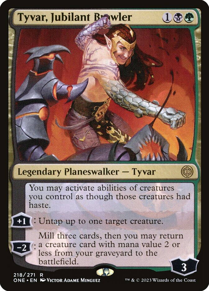 Tyvar, Jubilant Brawler — Phyrexia: All Will Be One 218/479