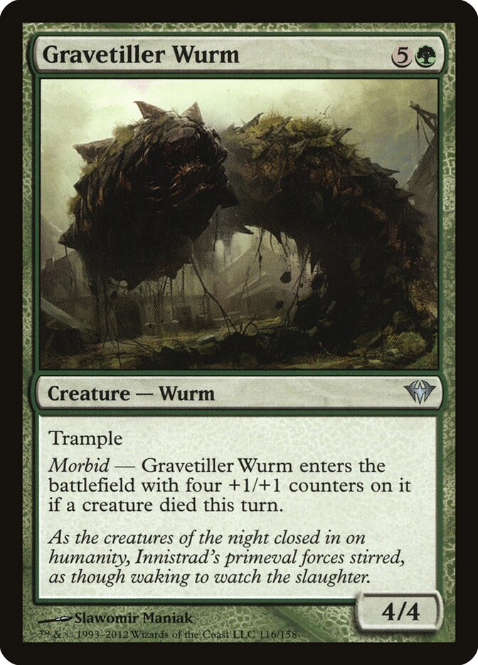 Gravetiller Wurm — Dark Ascension 116/158