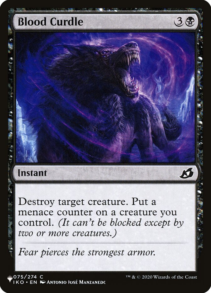 Blood Curdle — The List IKO-75/5581