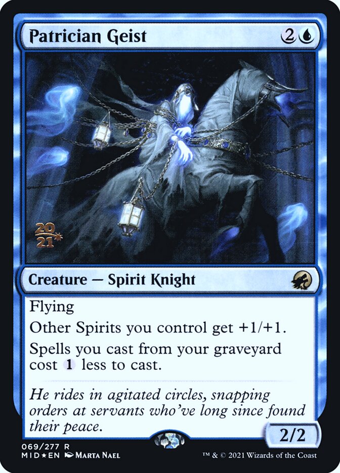 Patrician Geist — Innistrad: Midnight Hunt Promos 69s/155