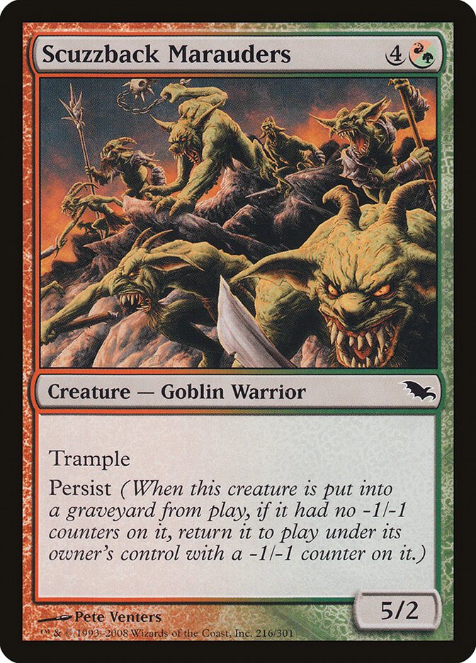 Scuzzback Marauders — Shadowmoor 216/302