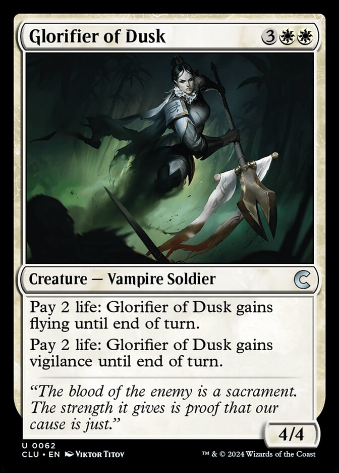 Glorifier of Dusk — Ravnica: Clue Edition 62/284
