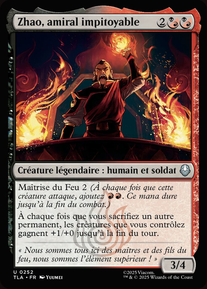 Zhao, amiral impitoyable — Avatar: The Last Airbender 252/394