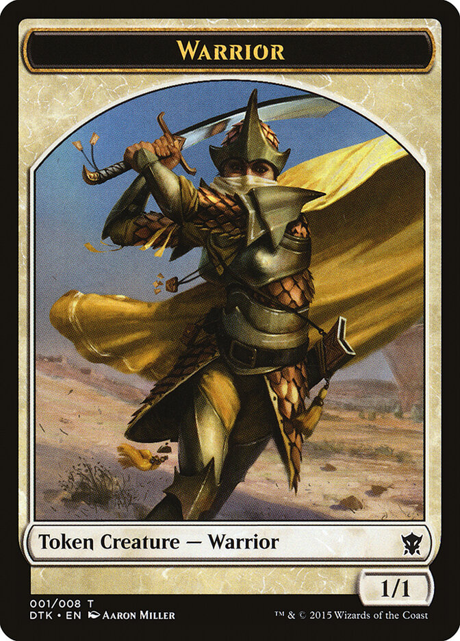 Warrior — Dragons of Tarkir Tokens 1/8