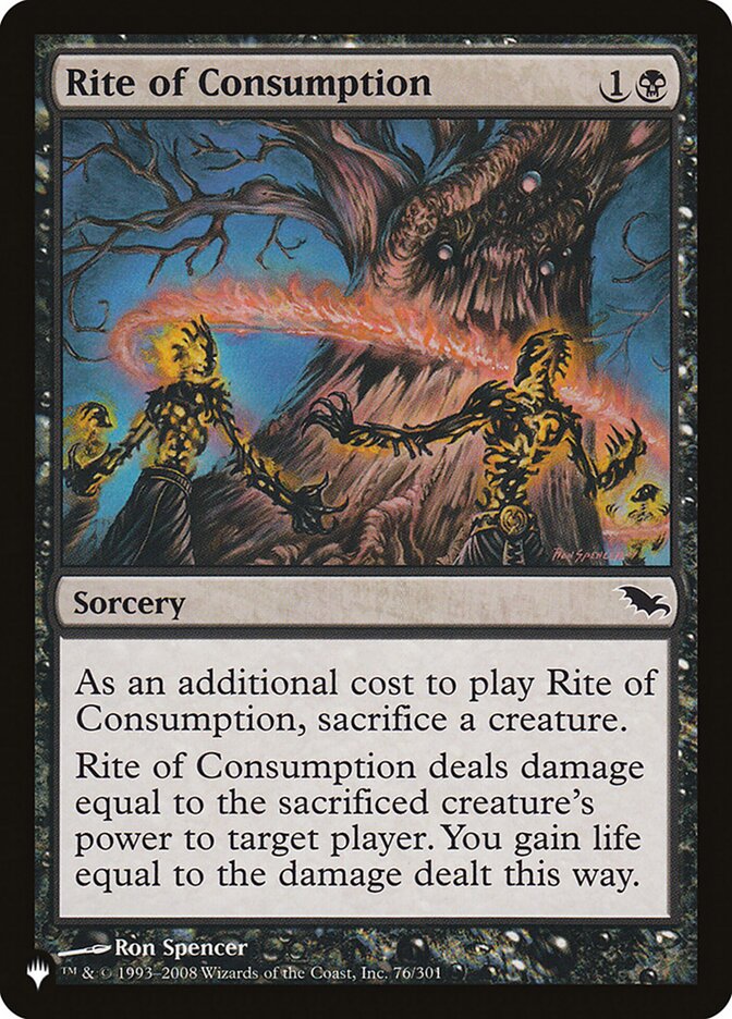Rite of Consumption — The List SHM-76/5581