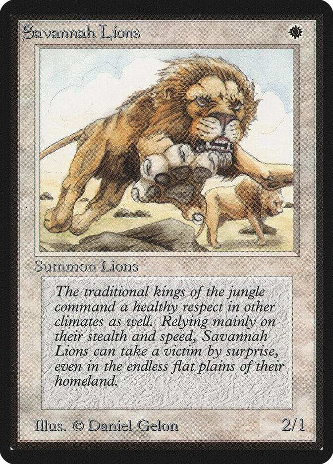 Savannah Lions — Limited Edition Beta 39/302