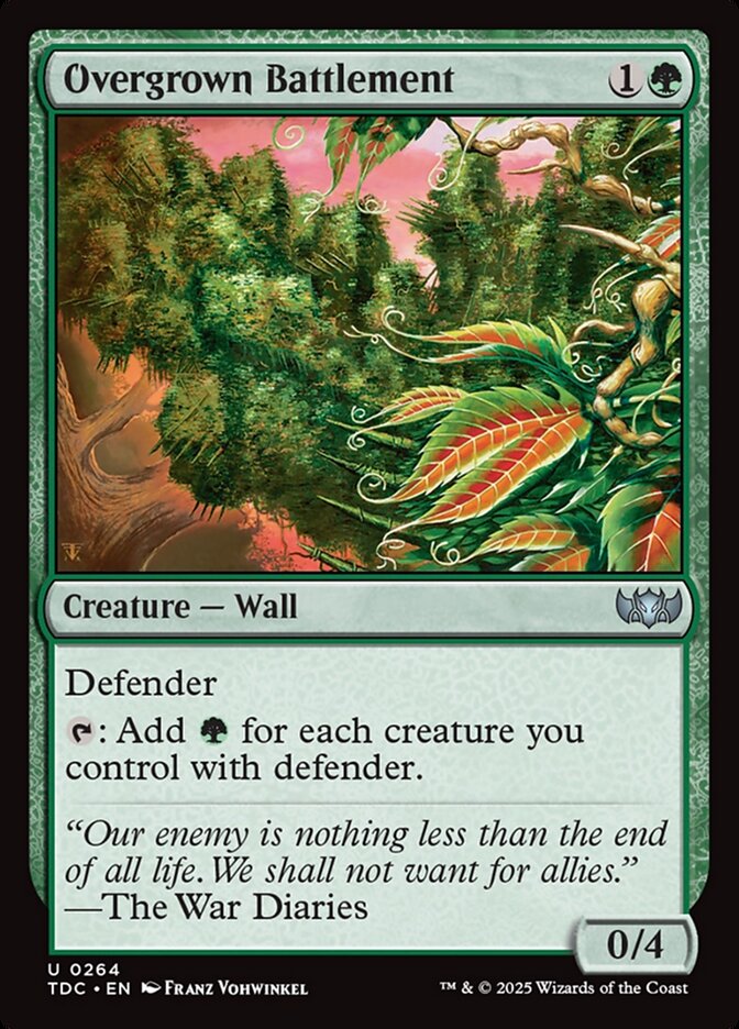Overgrown Battlement — Tarkir: Dragonstorm Commander 264/413