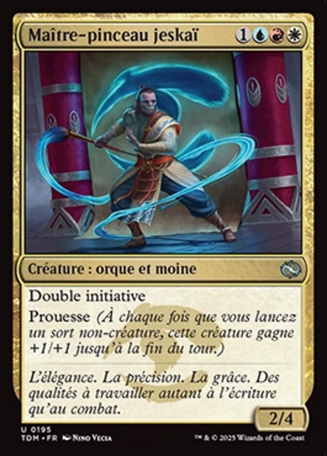 Maître-pinceau jeskaï — Tarkir: Dragonstorm 195/427