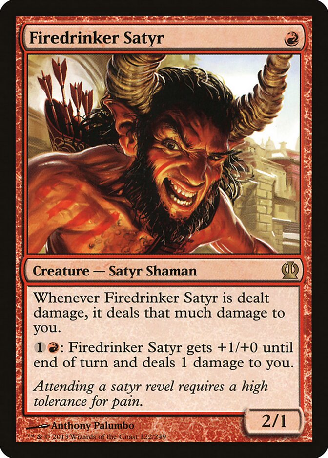 Firedrinker Satyr — Theros 122/249