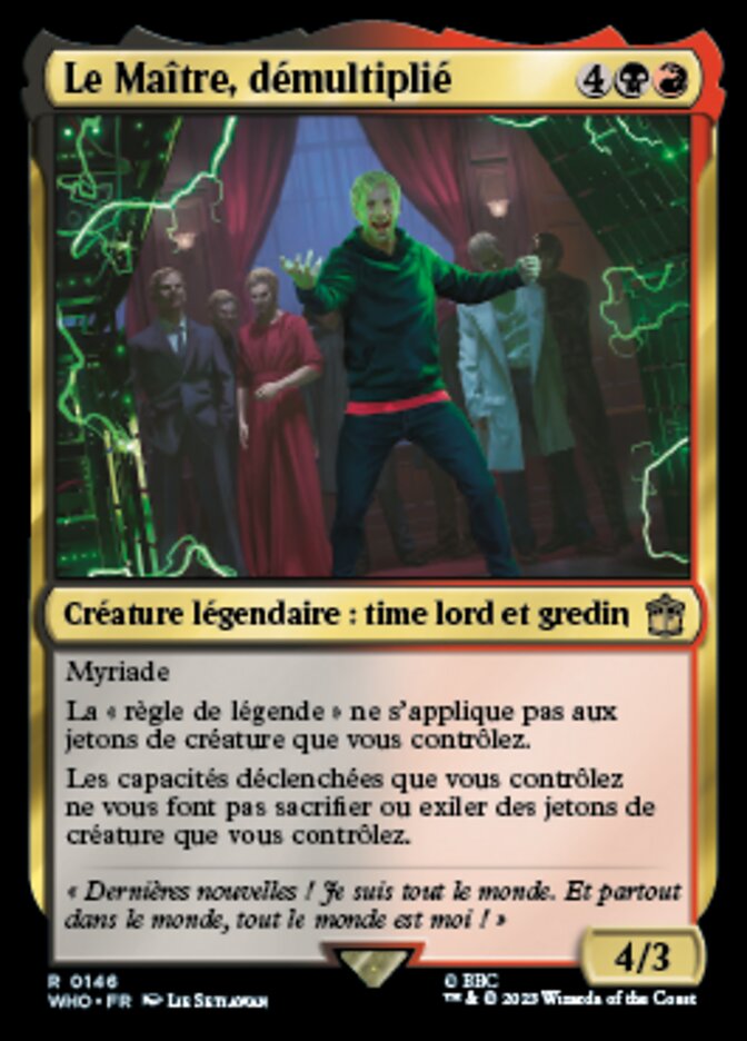 Le Maître, démultiplié — Doctor Who 146/1178