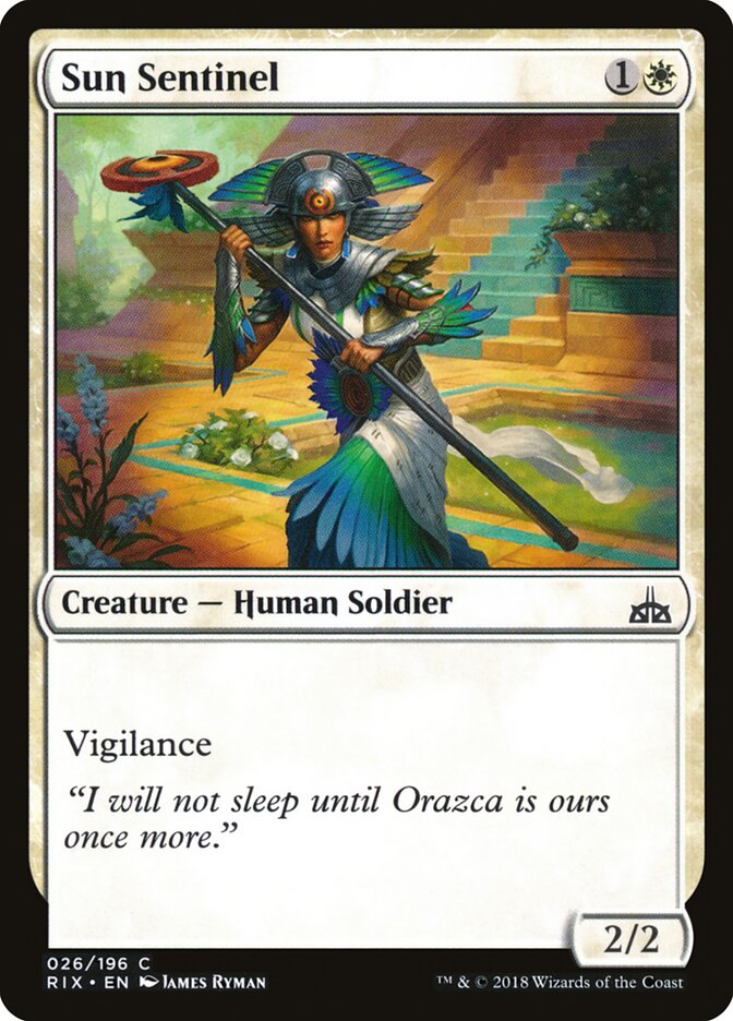 Sun Sentinel — Rivals of Ixalan 26/205
