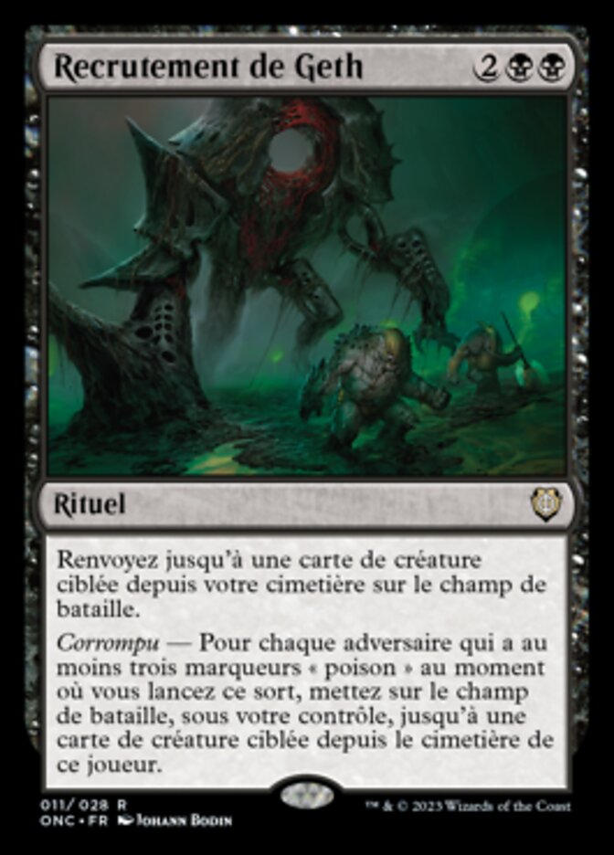 Recrutement de Geth — Phyrexia: All Will Be One Commander 11/174