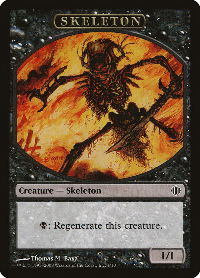 Skeleton — Shards of Alara Tokens 4/10