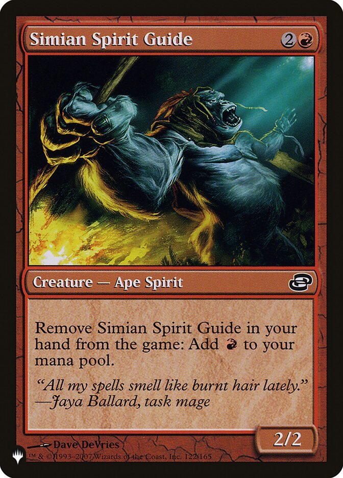 Simian Spirit Guide — The List PLC-122/5581