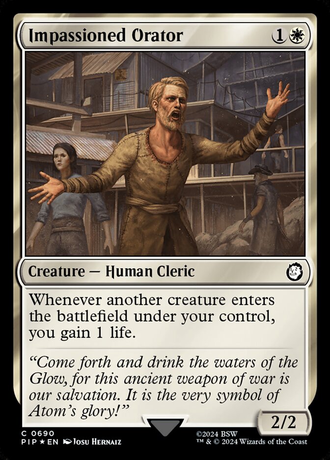 Impassioned Orator — Fallout 690/1068