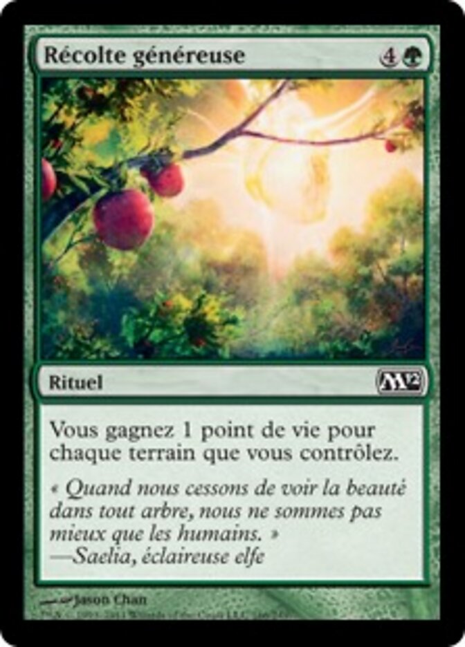 Récolte généreuse — Magic 2012 166/249