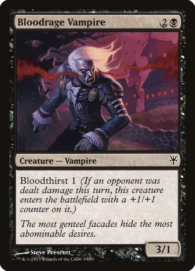 Bloodrage Vampire — Duel Decks: Sorin vs. Tibalt 10/80