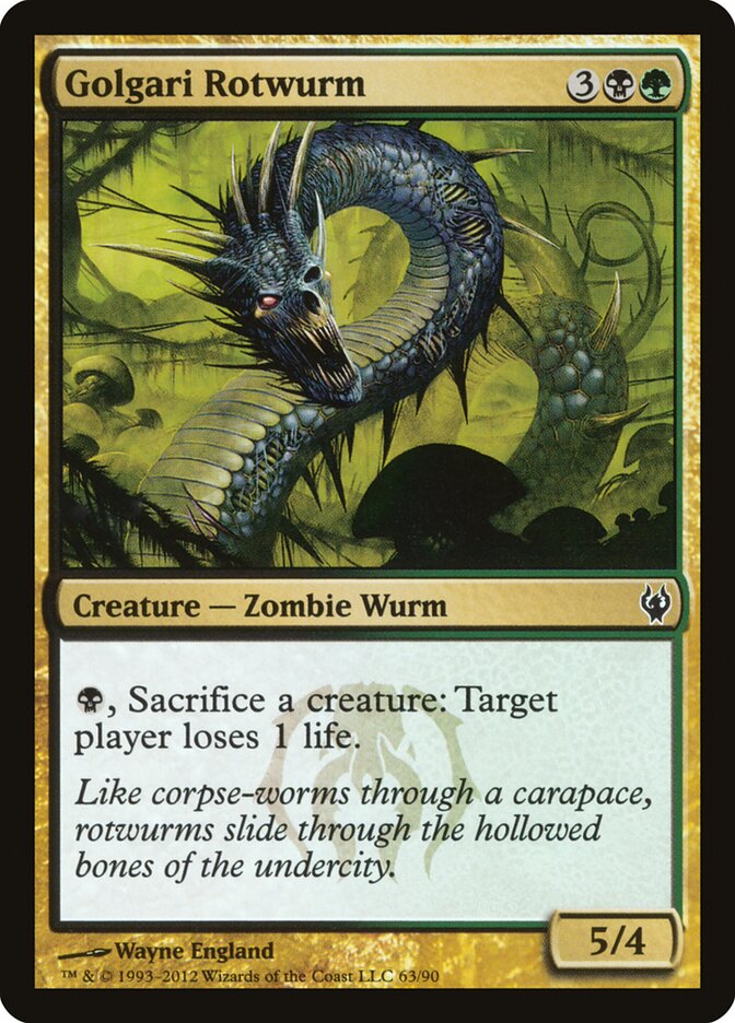 Golgari Rotwurm — Duel Decks: Izzet vs. Golgari 63/90