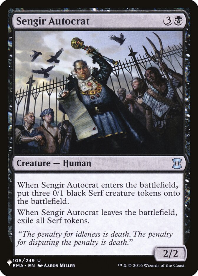 Sengir Autocrat — The List EMA-105/5581