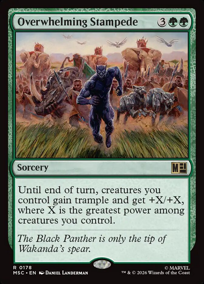 Overwhelming Stampede — Marvel Super Heroes Commander 178/866